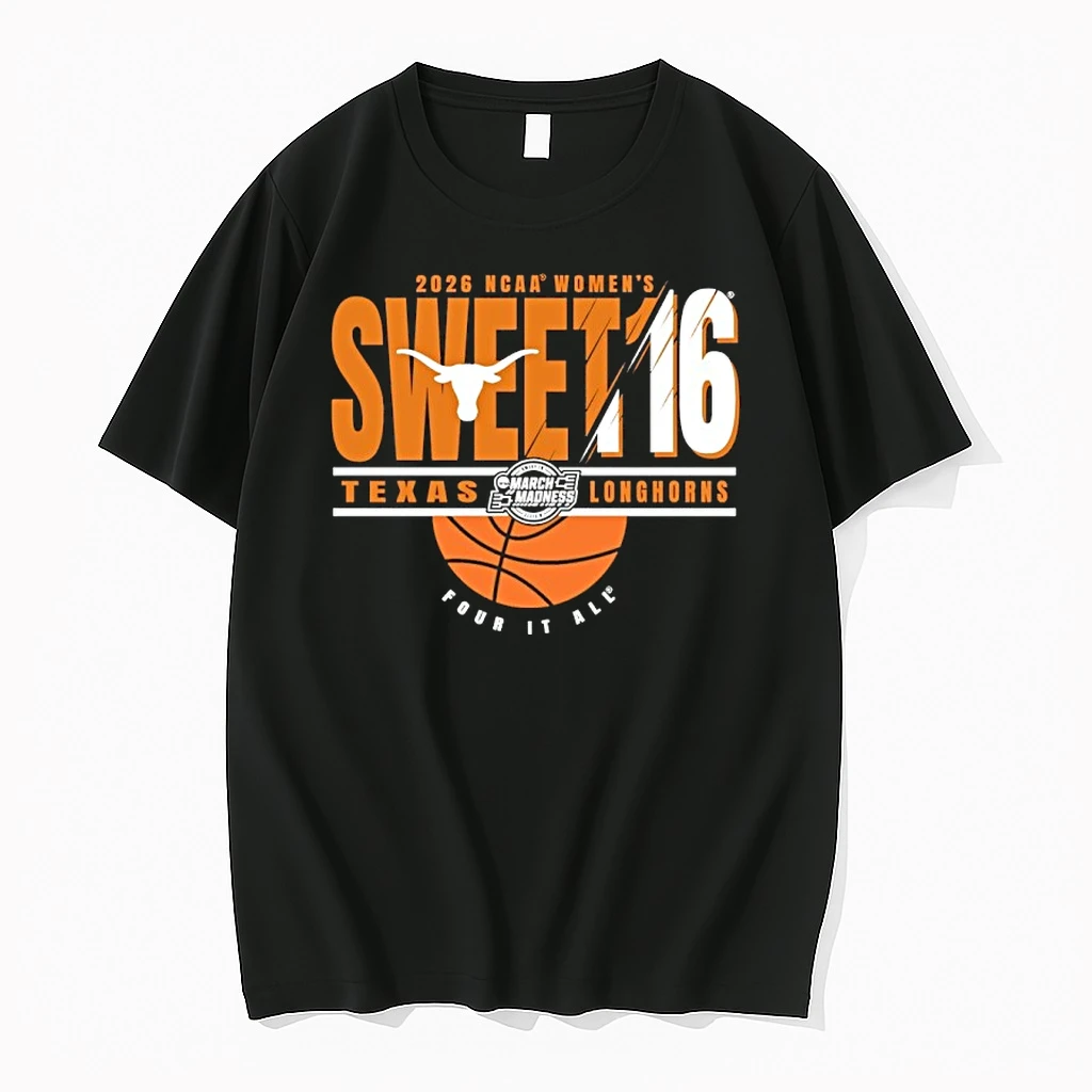 Texas Longhorns Sweet 16 2026 Womens March Madness Shirts