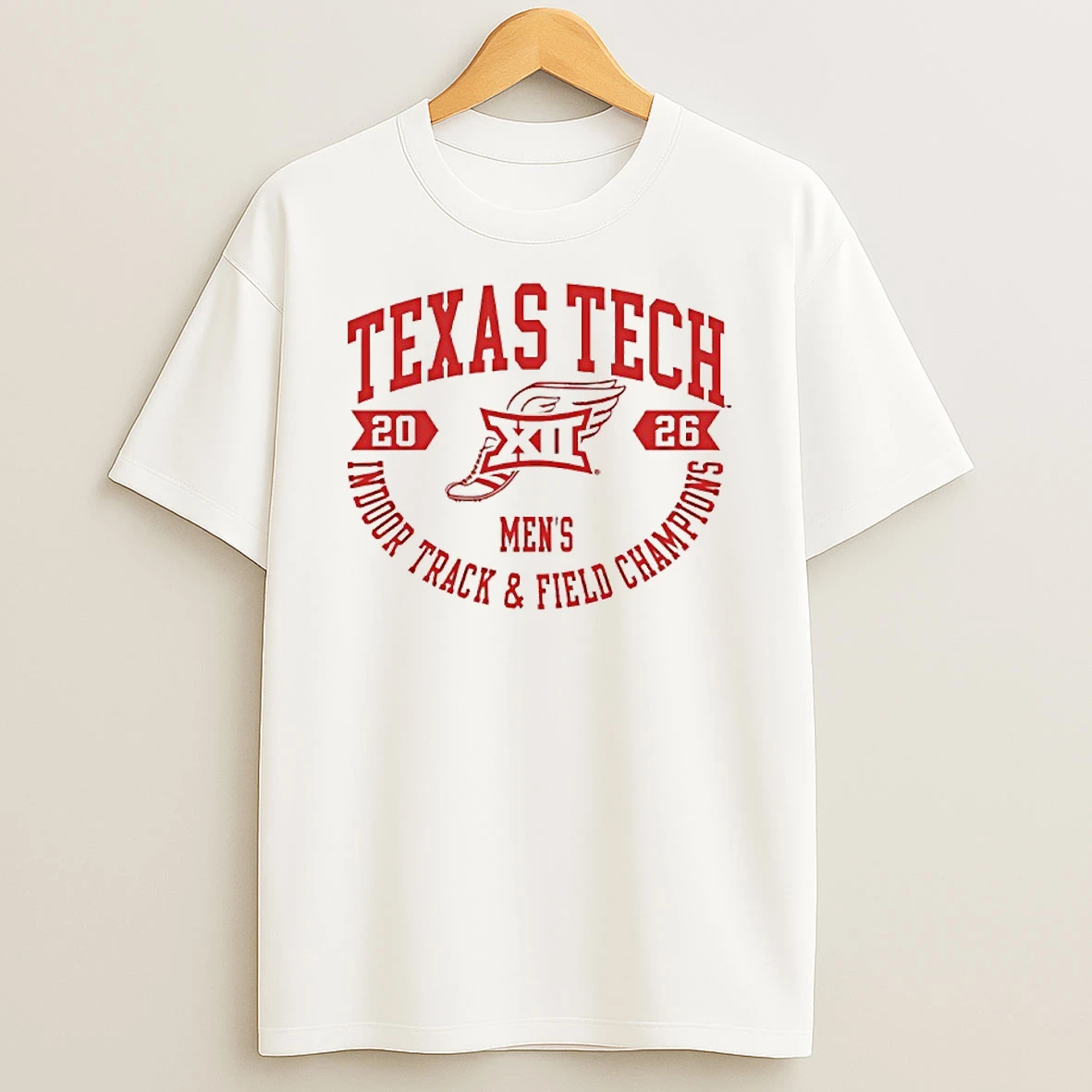 Texas Tech Red Raiders Big 12 2026 Mens Indoor Track Field Champions Shirts