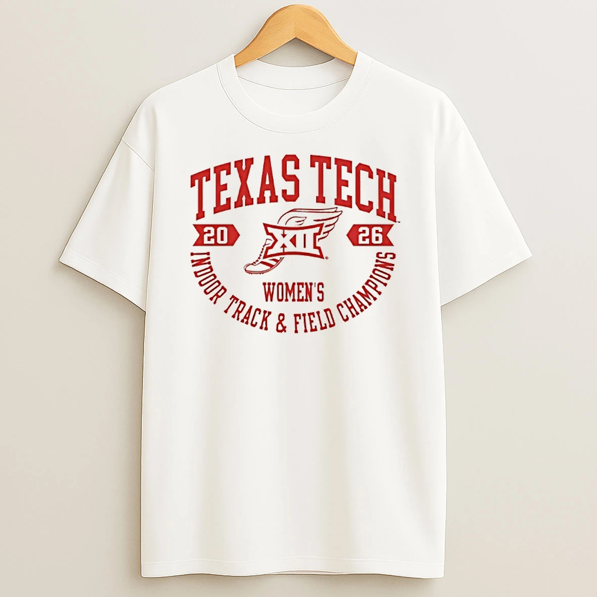 Texas Tech Red Raiders Big 12 2026 Womens Indoor Track Field Champions Shirts