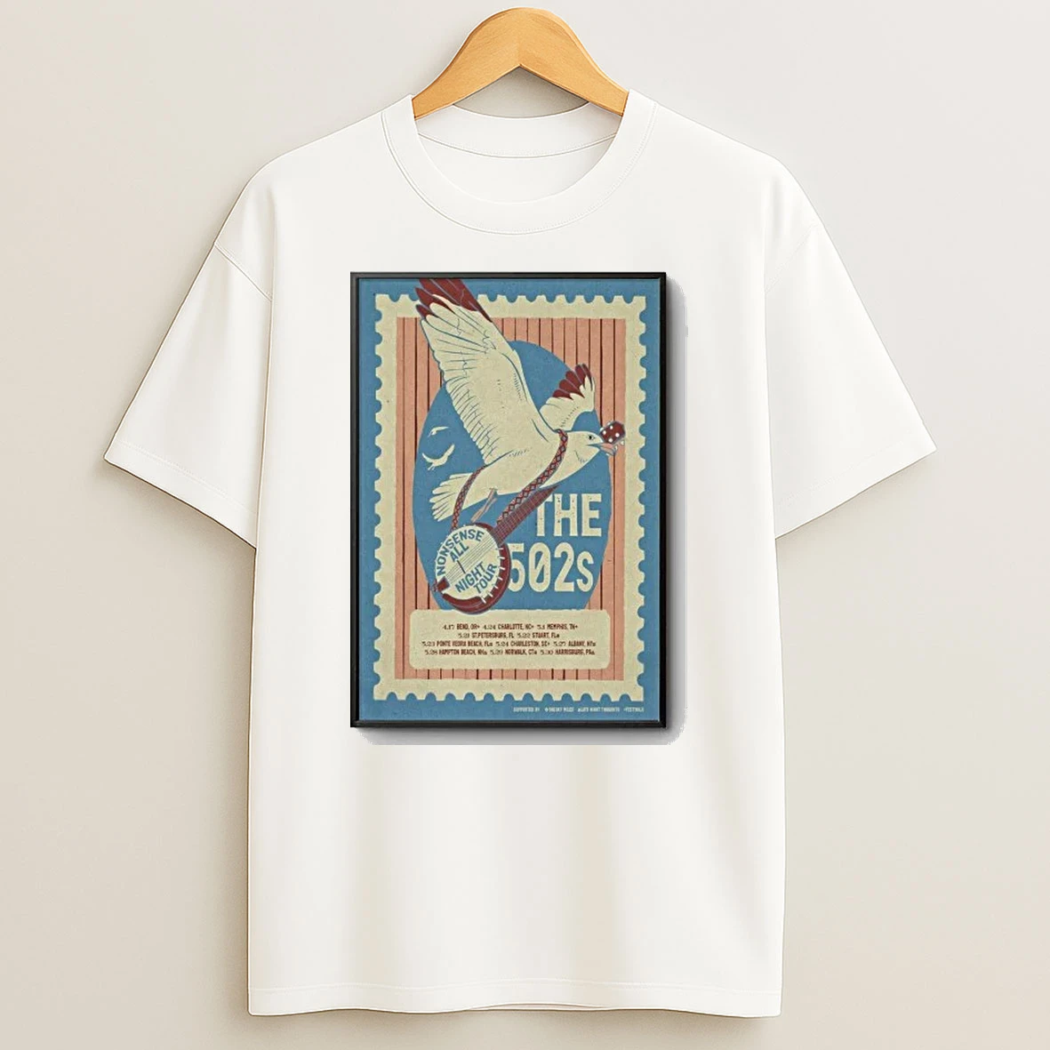 The 502s Band Nonsense All Night Tour Shirts