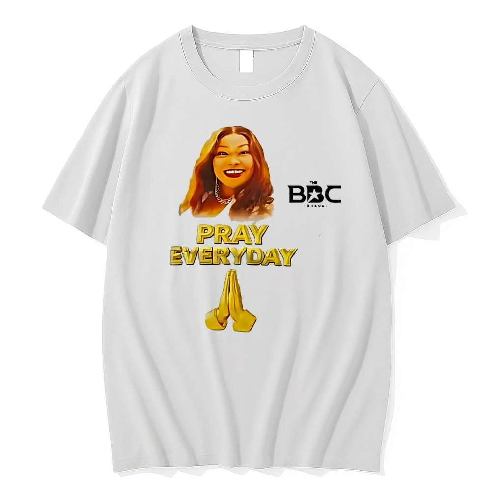 The Bbc Ghana Pray Everyday Gold Text Praying Hands Shirts