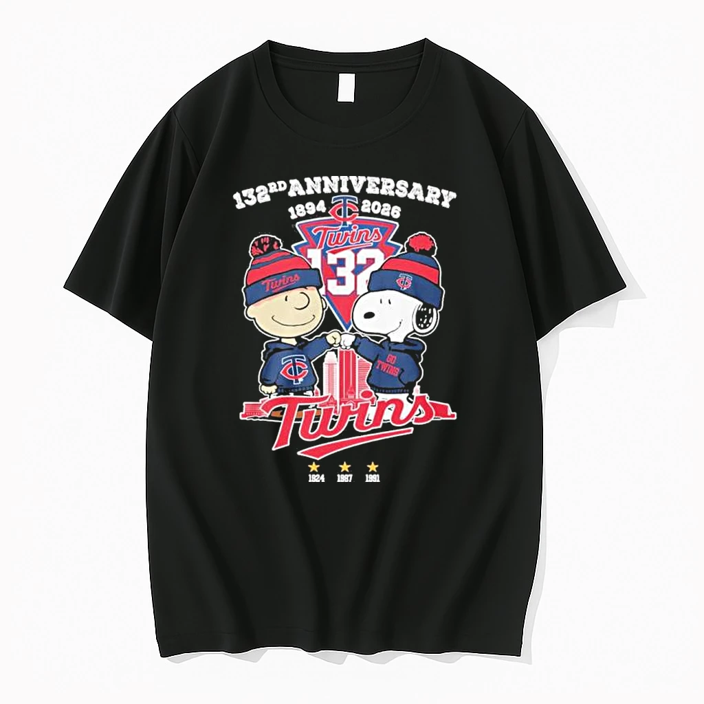 The Peanuts Fistbump X Minnesota Twins 132nd Anniversary 1894 2026 Shirts