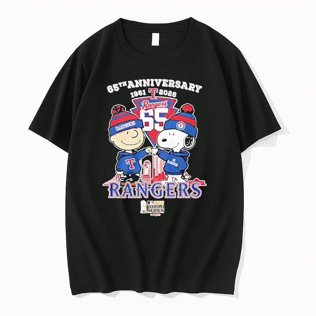 The Peanuts Fistbump X Texas Rangers 65th Anniversary 1961 2026 Shirts