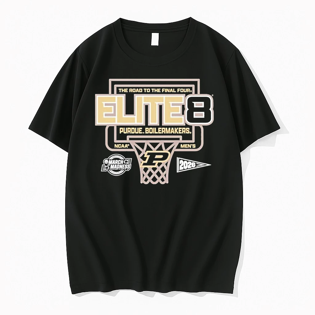 The Road To The Final Four Elite 8 Purdue Boilermakers 2026 Ncaa March Madness Mens Basketball Shirts