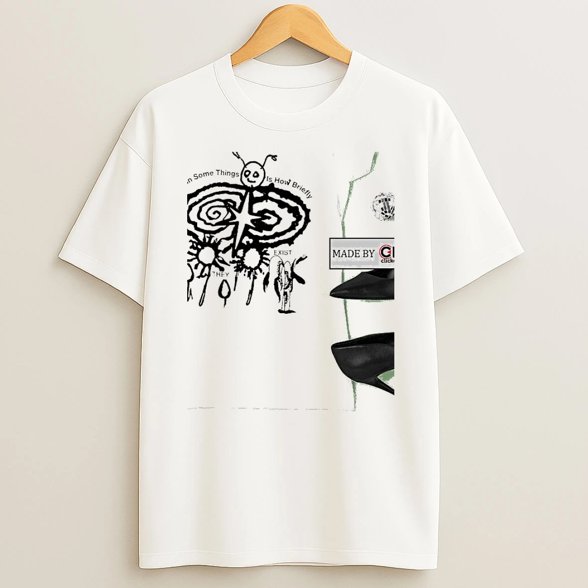 The Beauty In Some Things Is How Briefly They Exist Butterfly Sketch Womens Shirts