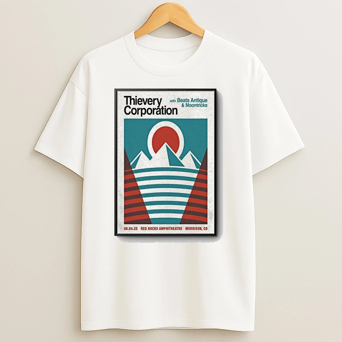 Thievery Corporation 06 04 2026 Red Rocks Shirts