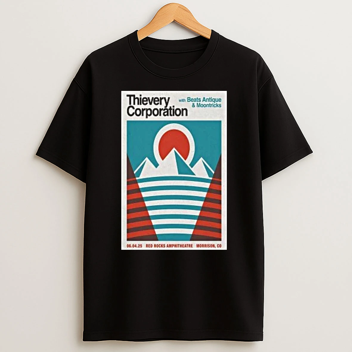Thievery Corporation Red Rocks June 4 2026 Shirts