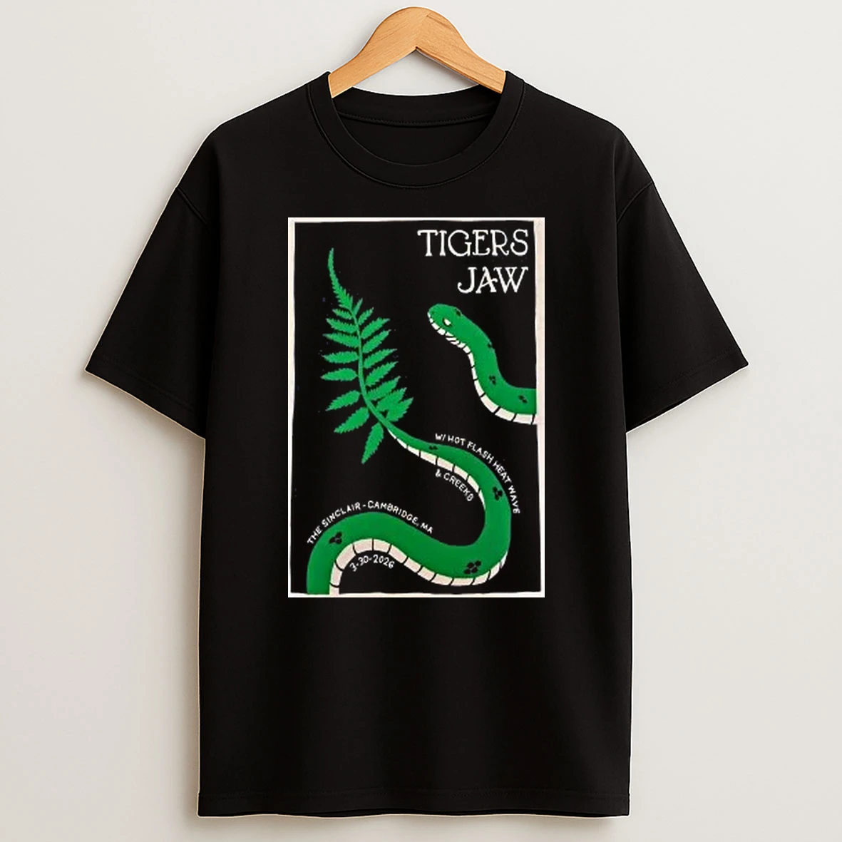 Tigers Jaw March 30 2026 Cambridge Ma Shirts