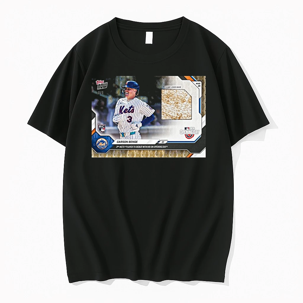 Topps Carson Benge Of 2nd Mets Player To Debut With Hr On Opening Day Shirts