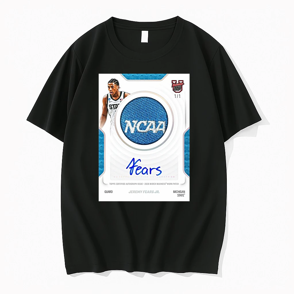 Topps Certified Autograph Issue 2026 March Madness Worn Patch Jeremy Fears Jr Michigan State Shirts