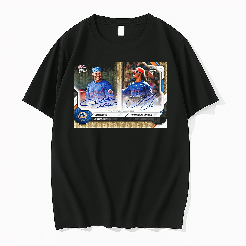 Topps Juan Soto And Francisco Lindor Dual Autograph In The Road To Opening Day Signature Shirts