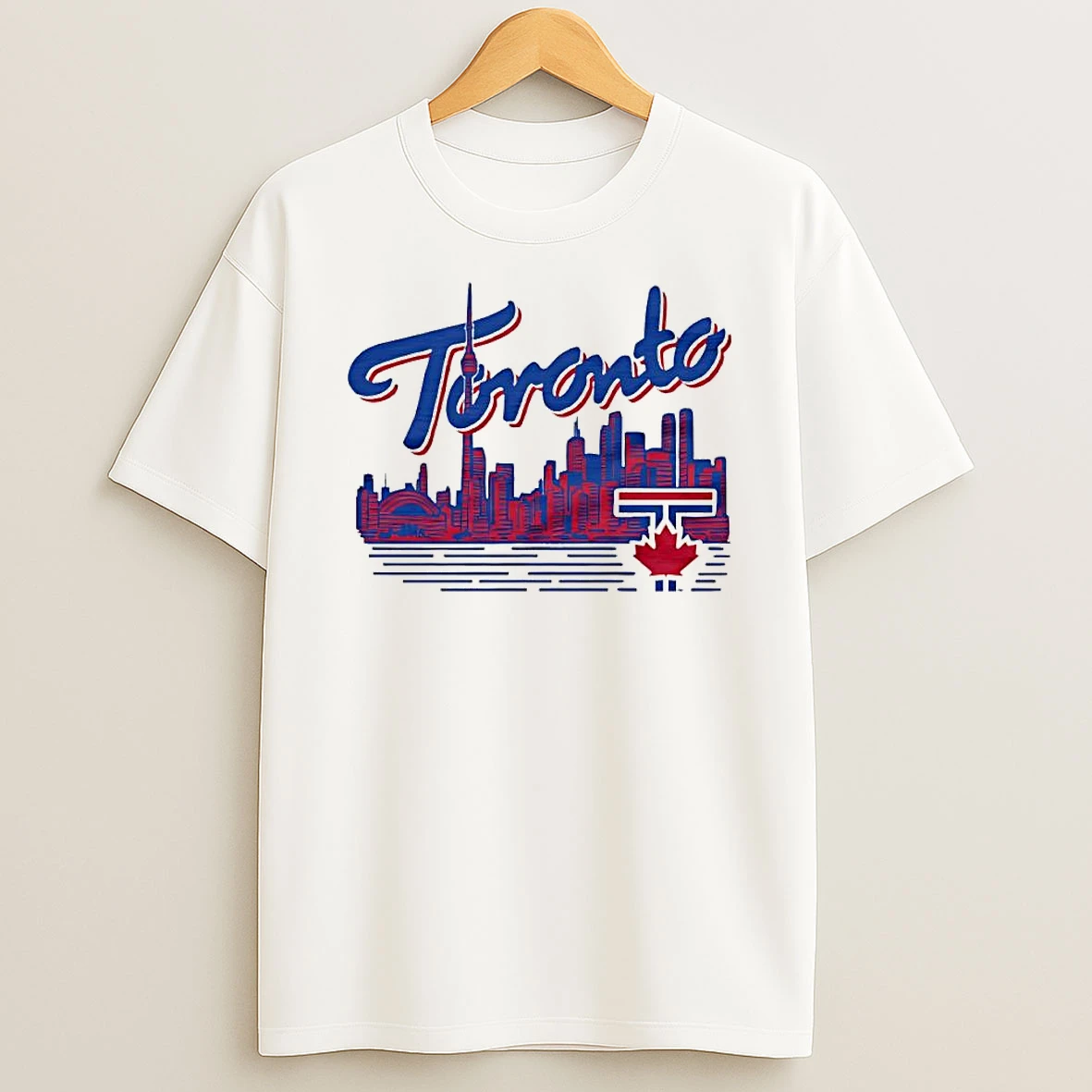 Toronto Skyline Cn Tower Blue Jays Logo Shirts
