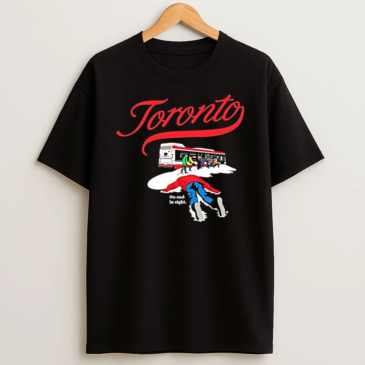 Toronto Transit Commission Bus No End In Sight Graphic Shirts