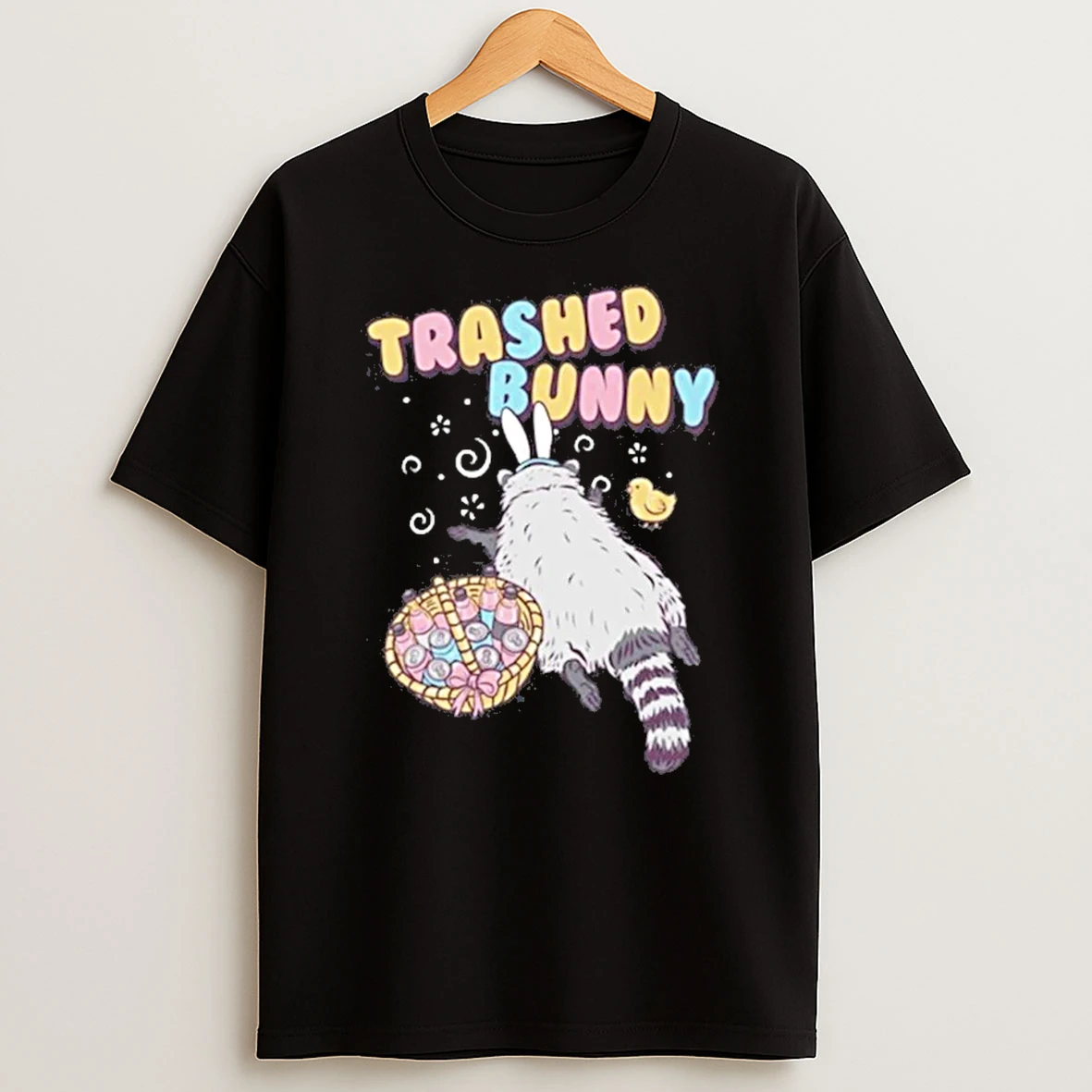 Trashed Bunny Raccoon Shirts