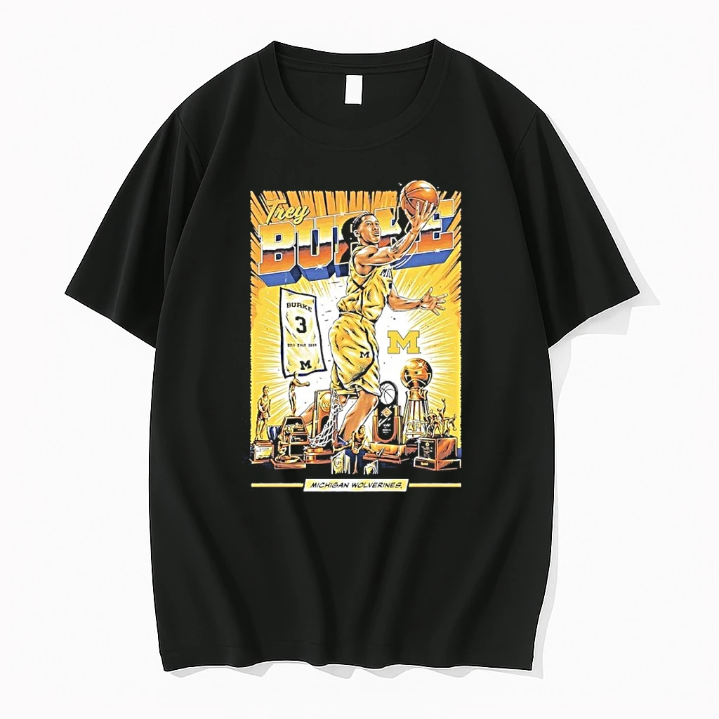 Trey Burke 3 Michigan Wolverines Basketball Trophy Comic Shirts