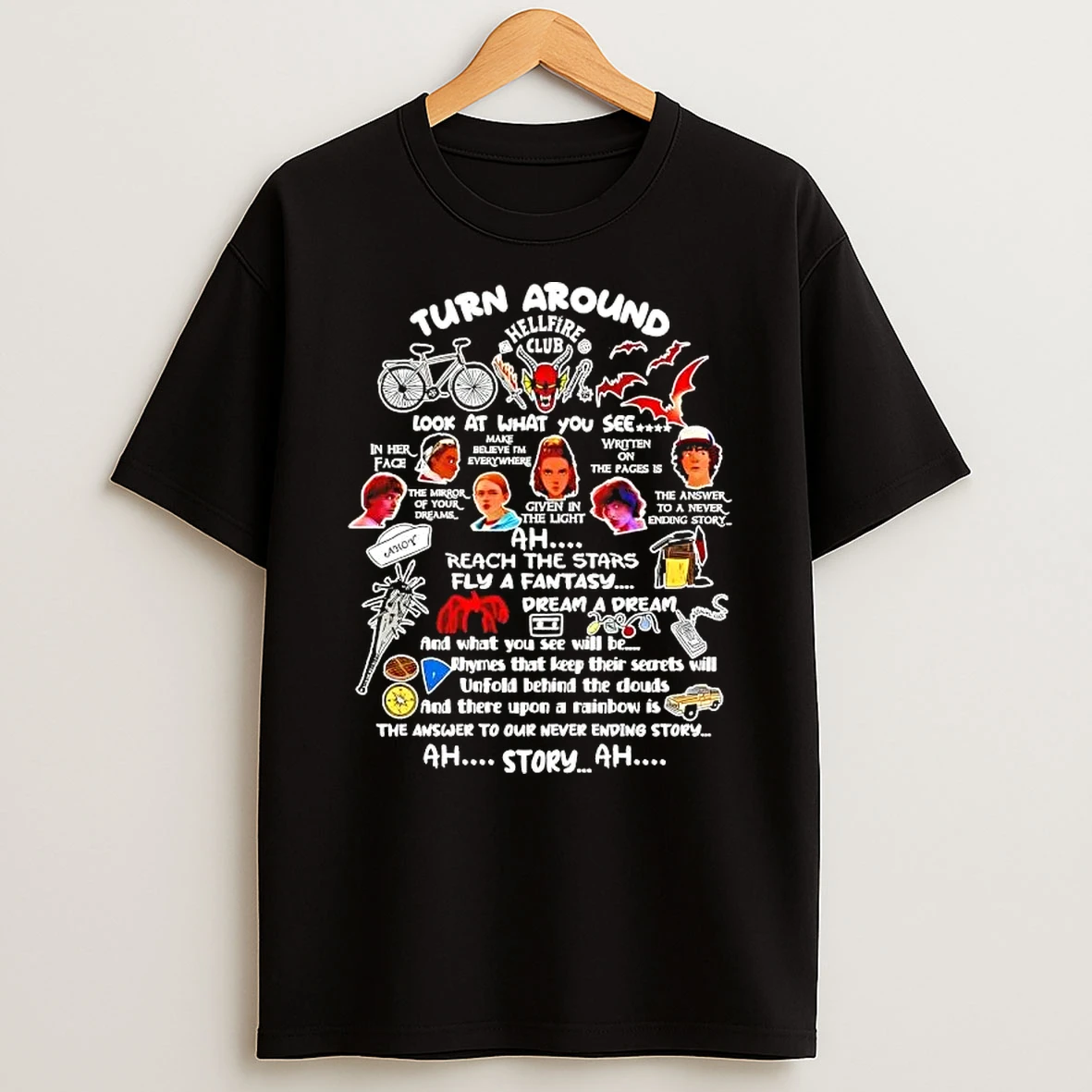 Turn Around Hellfire Lives Ringer Shirts