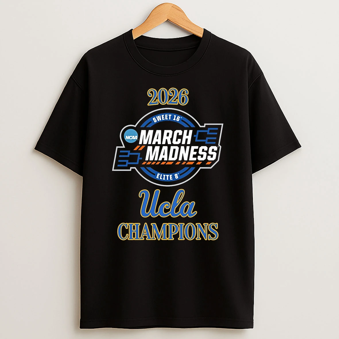 Ucla Bruins 2026 Ncaa Womens March Madness Sweet 16 Elite 8 Champions Logo Shirts