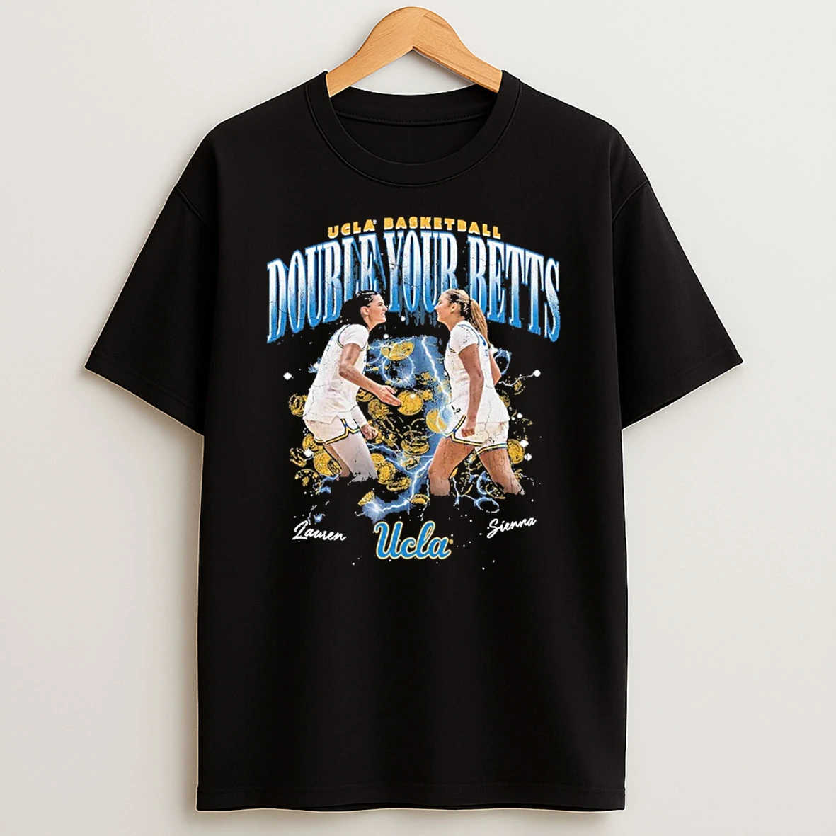 Ucla Bruins Basketball Lauren Betts And Sienna Betts Double Your Betts Shirts