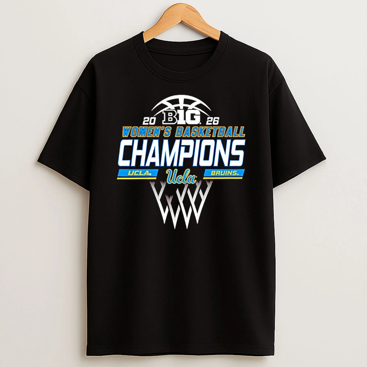 Ucla Bruins Black 2026 Big Ten Womens Basketball Regular Season Champions Shirts