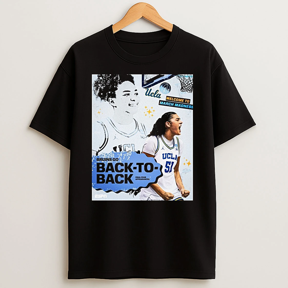 Ucla Bruins Go Back To Back March Madness Final Four Appearances Shirts