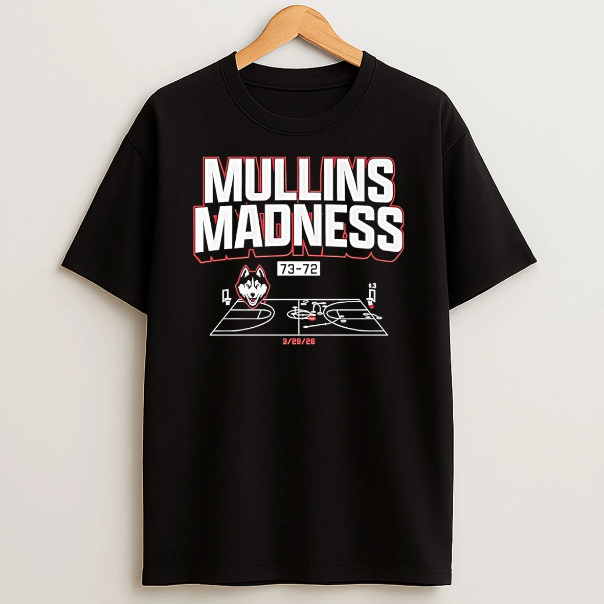 Uconn 73 72 Duke Braylon Mullins Madness Shot Diagram Shirts