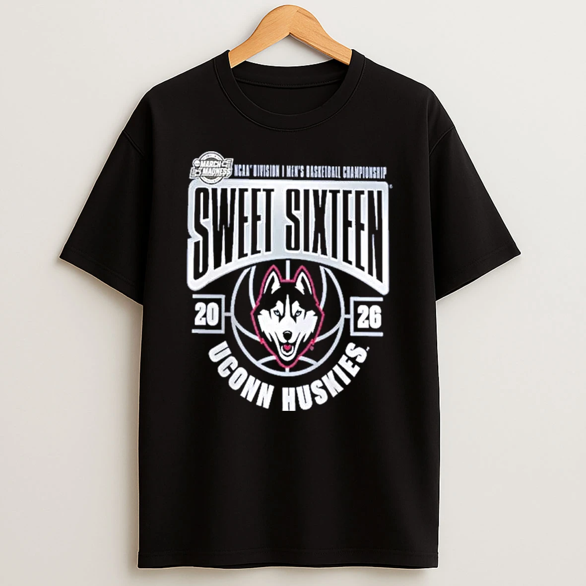Uconn Huskies 2026 Ncaa Mens Basketball Tournament March Madness Sweet 16 Shirts