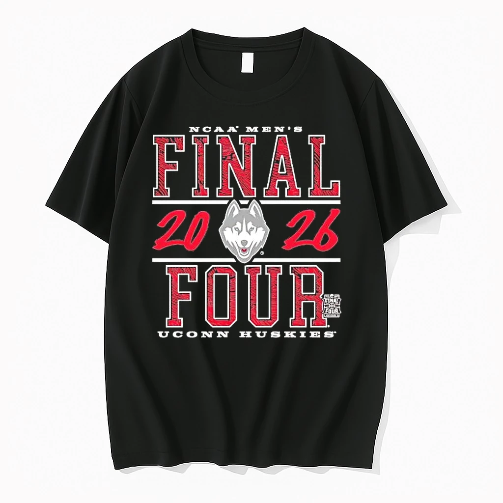 Uconn Huskies 2026 Ncaa Final Four Mens Basketball Tournament Tee Shirts