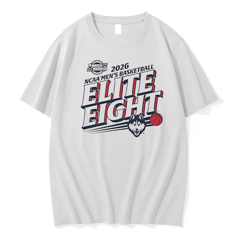 Uconn Huskies Elite Eight 2026 Ncaa Mens Basketball Tournament Shirts