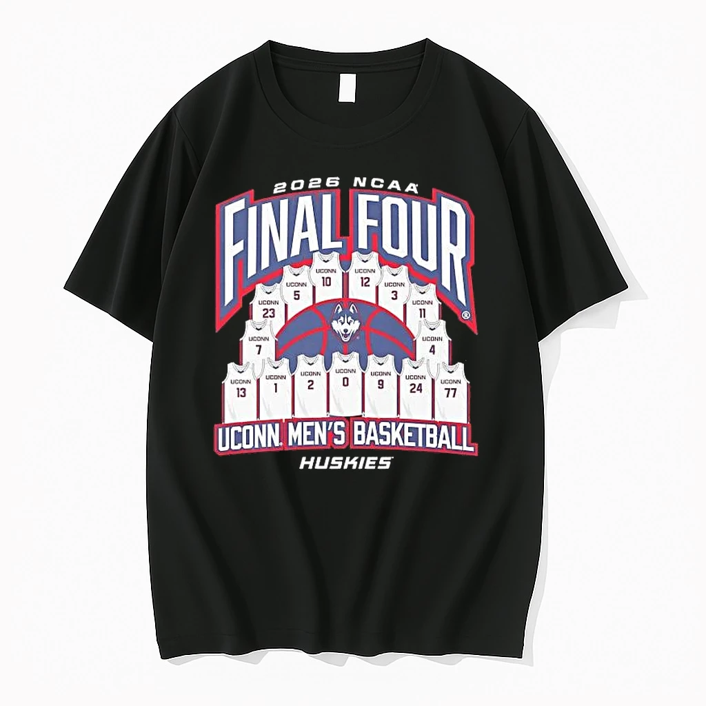Uconn Huskies Mens Basketball 2026 Ncaa Final Four Teams Jerseys Tee Shirts