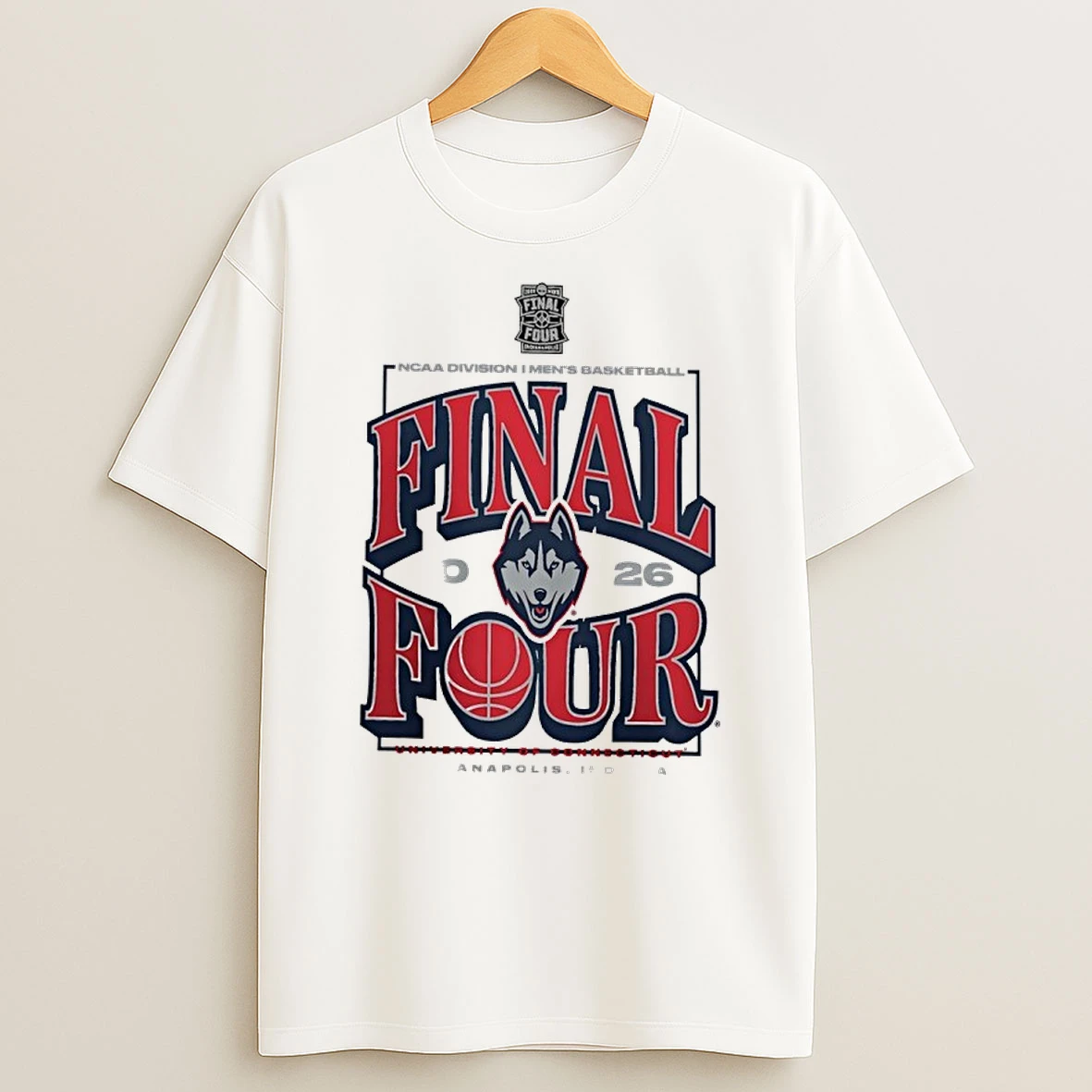 Uconn Huskies Ncaa Mens Basketball Tournament March Madness Final Four 2026 Shirts
