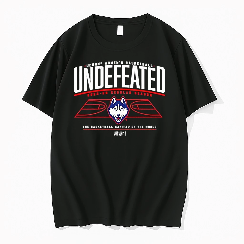 Uconn Huskies Wbb Undefeated 2025 26 Regular Season Shirts