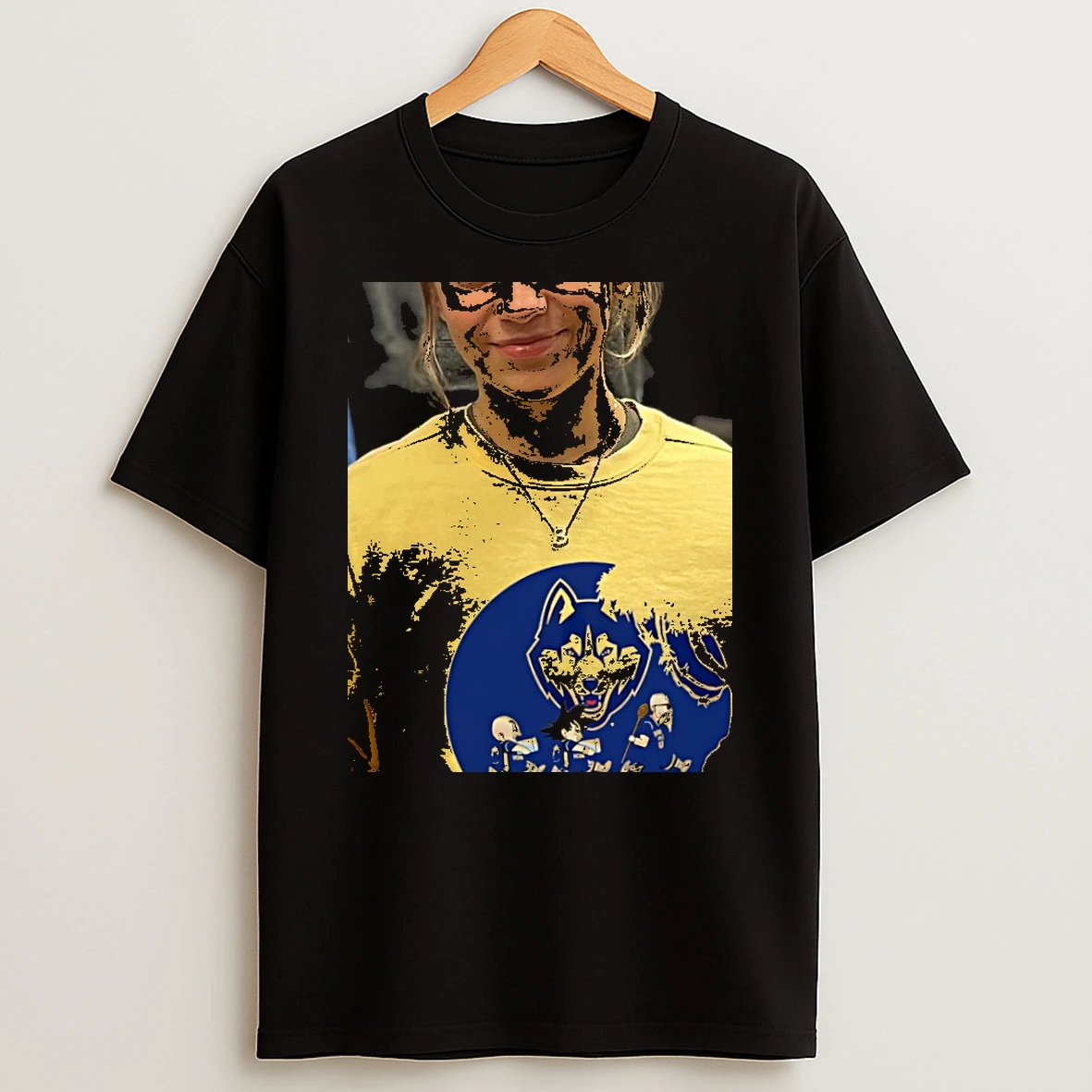 Uconn Huskies X Dragon Ball Goku Krillin Master Roshi Logo Shirts