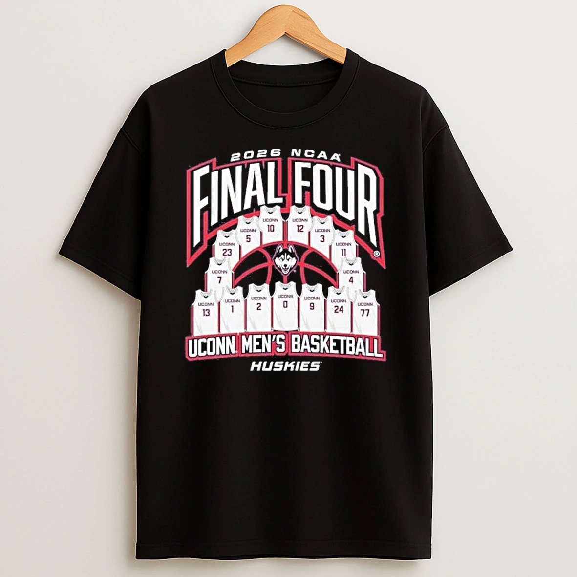 Uconn Mens Basketball 2026 Ncaa Final Four Jersey Madness Tee Shirts
