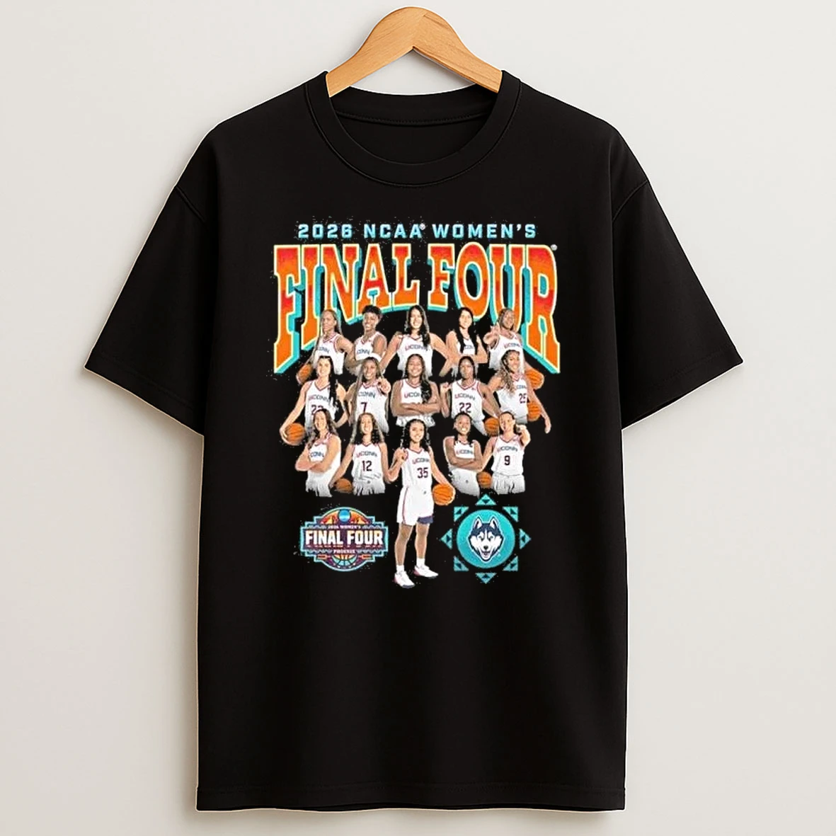 Uconn Womens Basketball 2026 Ncaa Final Four Team Tee Shirts