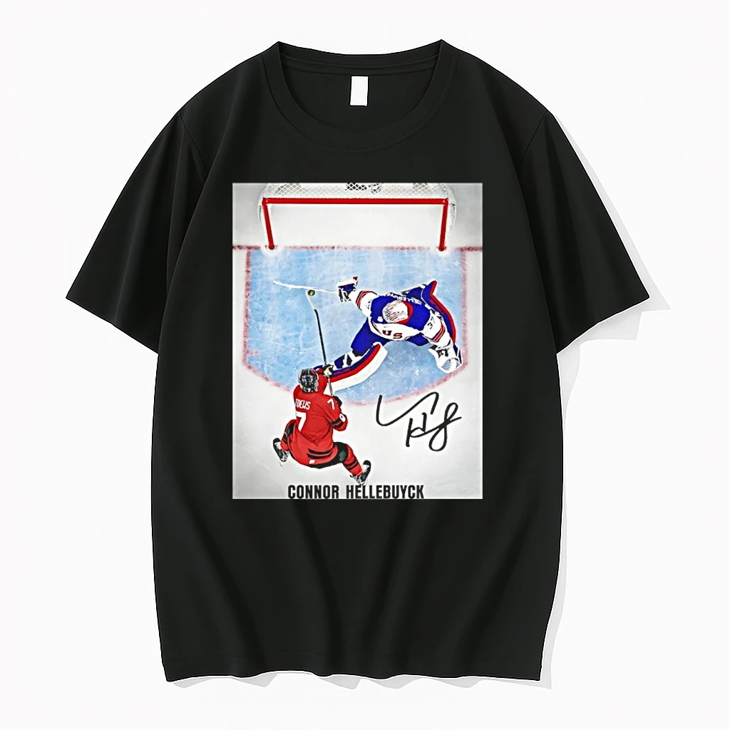 Us Hockey Connor Hellebuyck 2026 Winter Olympics Gold Medal Autographed Shirts
