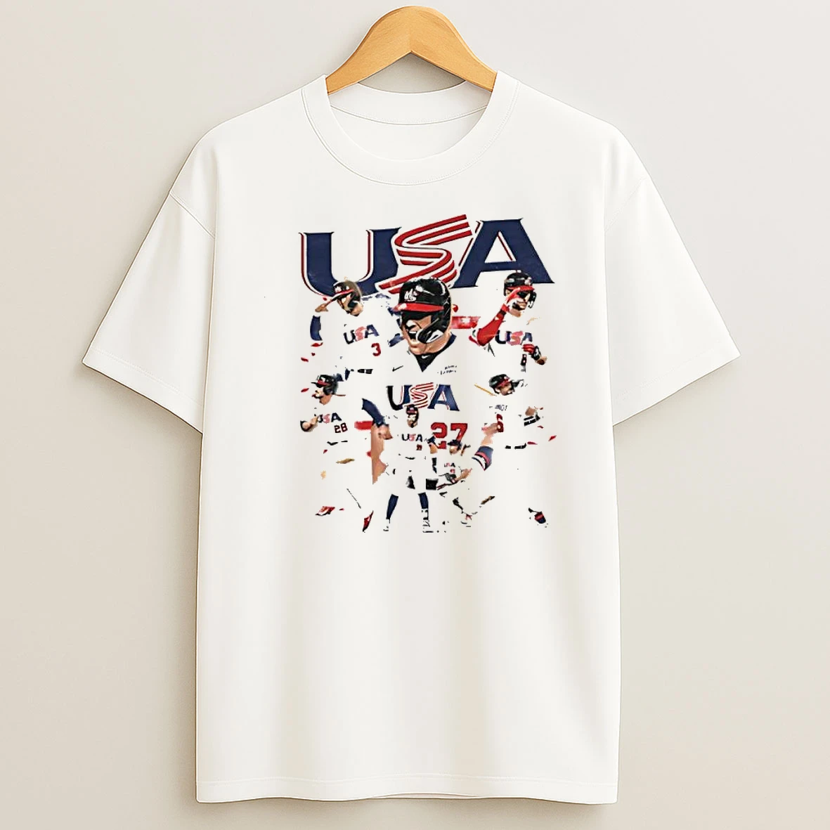 Usa World Baseball Classic Star Players Graphic Shirts