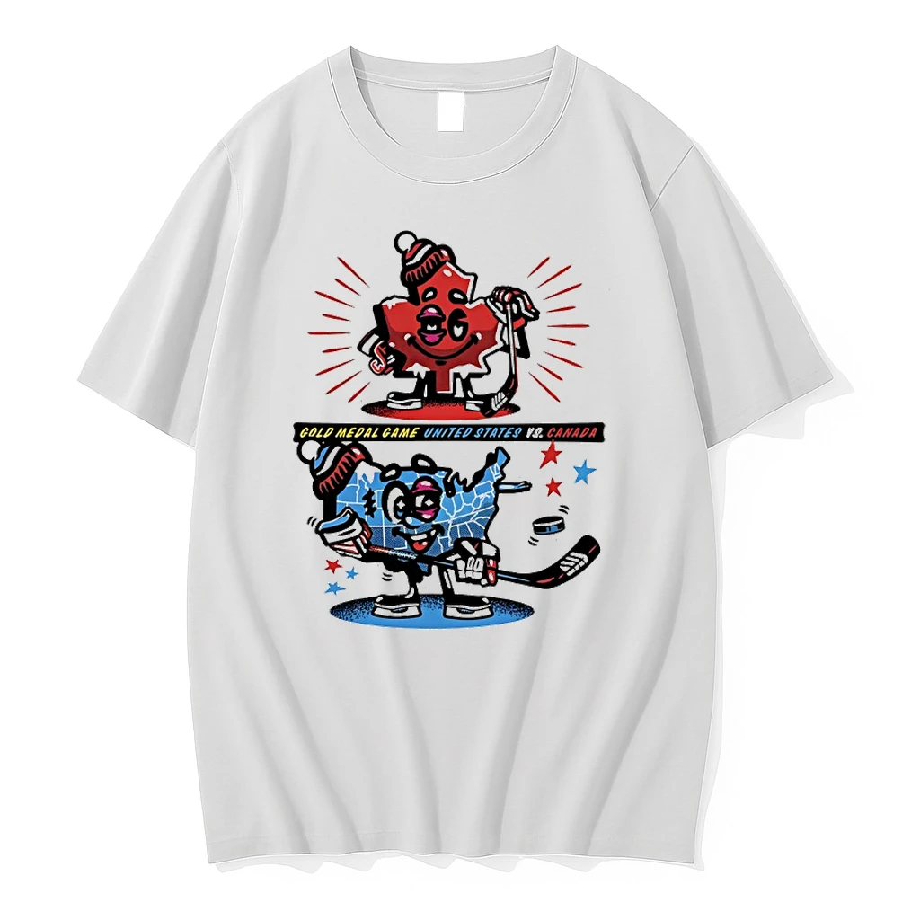 Usa Vs Canada 2026 Gold Medal Game Map Shirts
