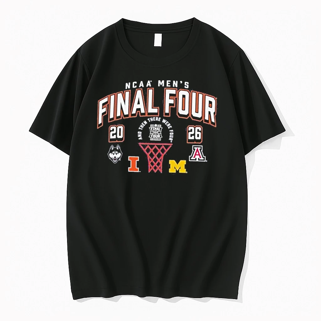 Uconn Illinois Michigan And Arizona Ncaa Mens Final Four 2026 Shirts
