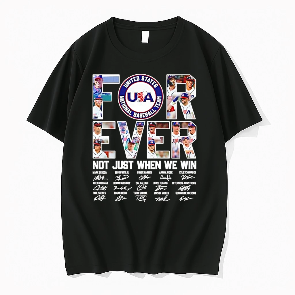 United States National Baseball Team Wbc Forever Not Just When We Win Player Name Signature Shirts