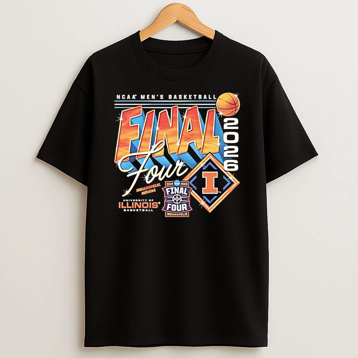 University Of Illinois Mens Basketball 2026 Ncaa Final Four Shirts