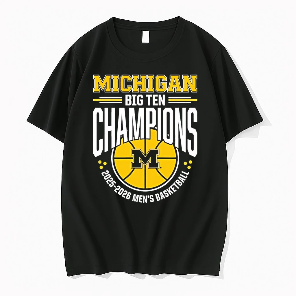 University Of Michigan Mens Basketball 2025 2026 Big Ten Tournament Shirts