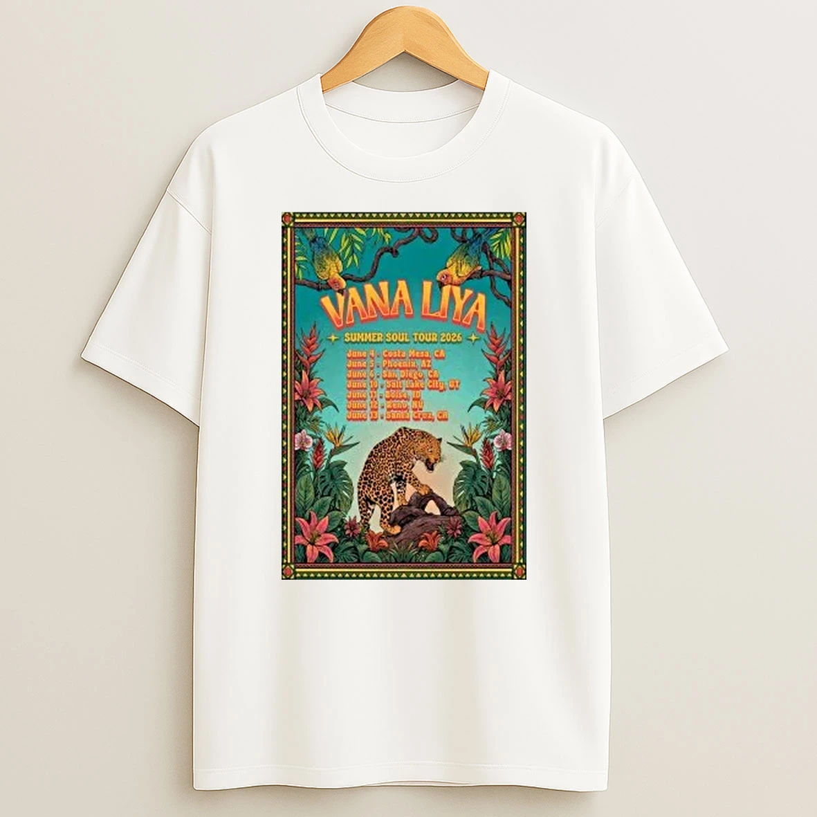 Vana Liya Summer Soul Tour 2026 Shirts
