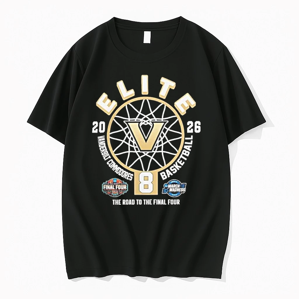Vanderbilt Commodores 2026 Elite 8 Womens Basketball Road To The Final Four Tee Shirts