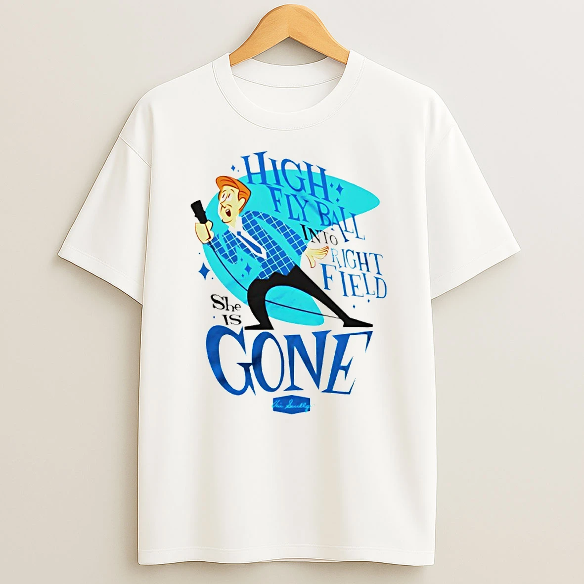 Vin Scully She Is Gone High Fly Ball Into Right Field Shirts