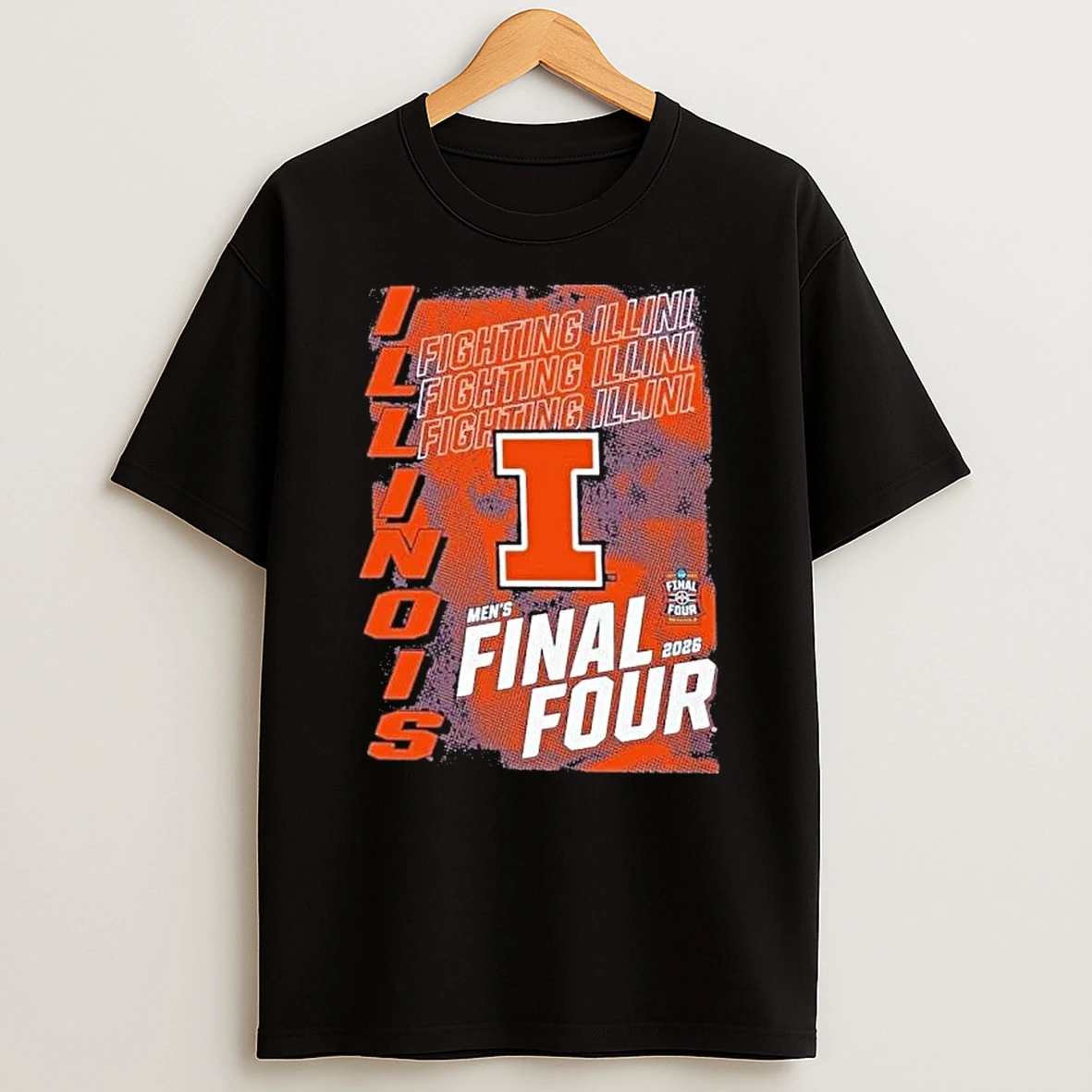 Vintage Illinois Fighting Illini Mens Basketball Final Four Shirts