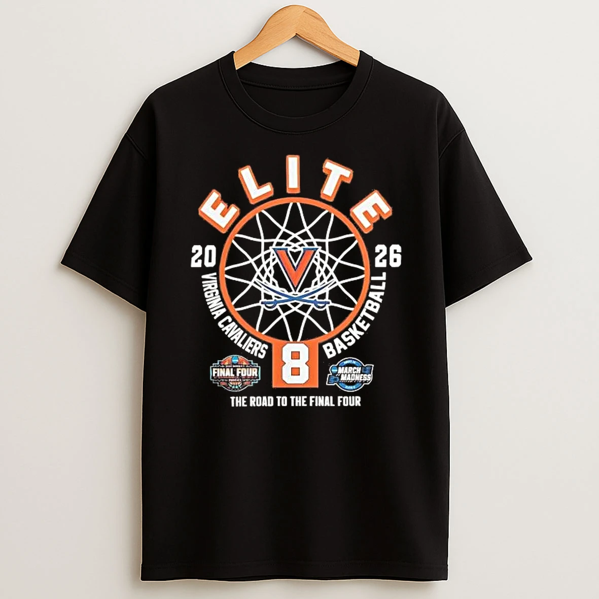 Virginia Cavaliers 2026 Elite 8 Womens Basketball Road To The Final Four Tee Shirts