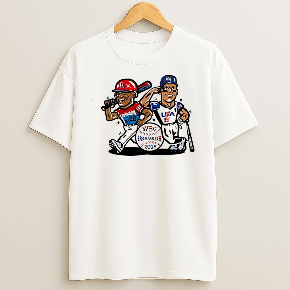 Wbc Baseball Usa Vs Dr 2026 Dominicana 22 And Usa 99 Shirts