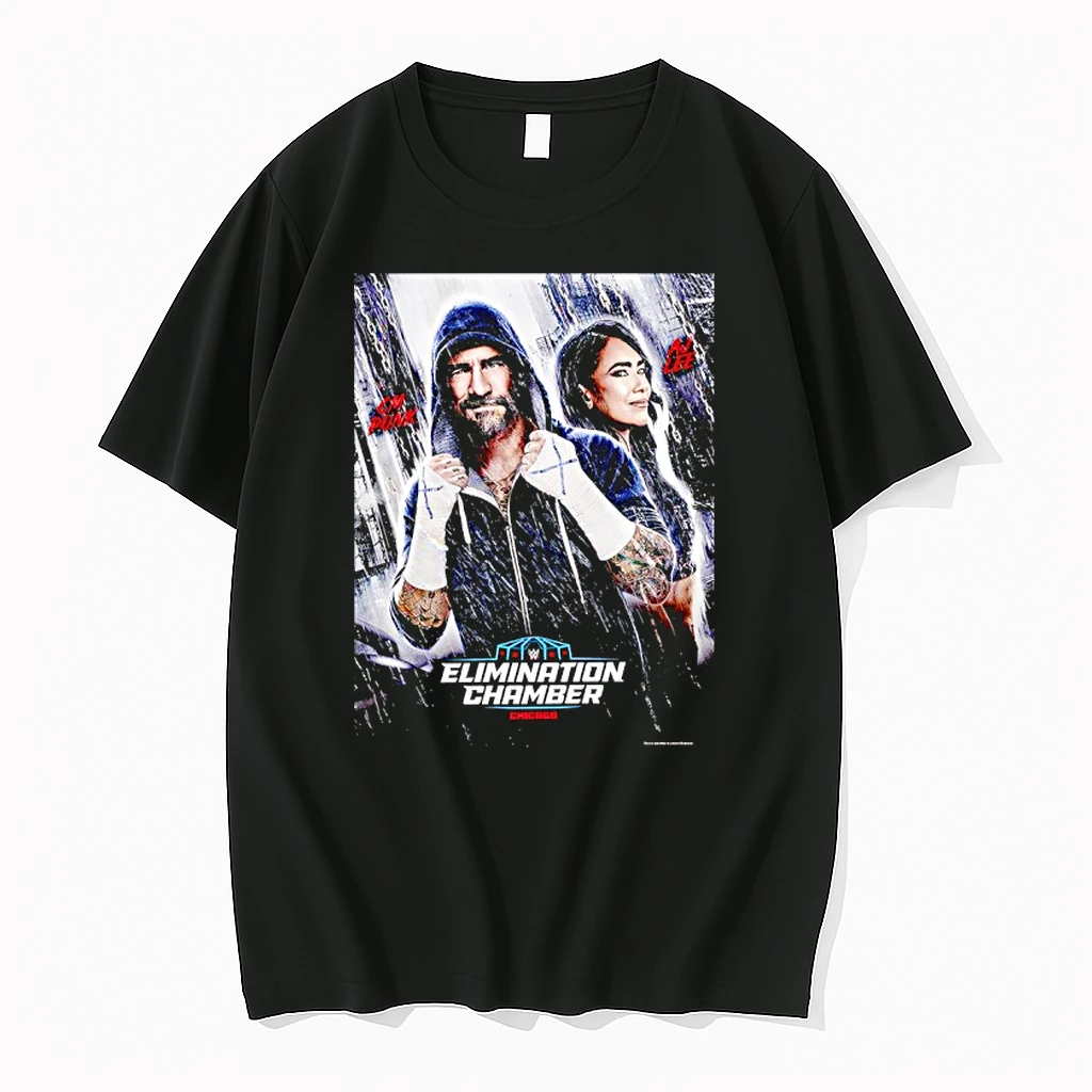 Wwe Elimination Chamber 2026 Chicago Cm Punk And Aj Lee Event Shirts