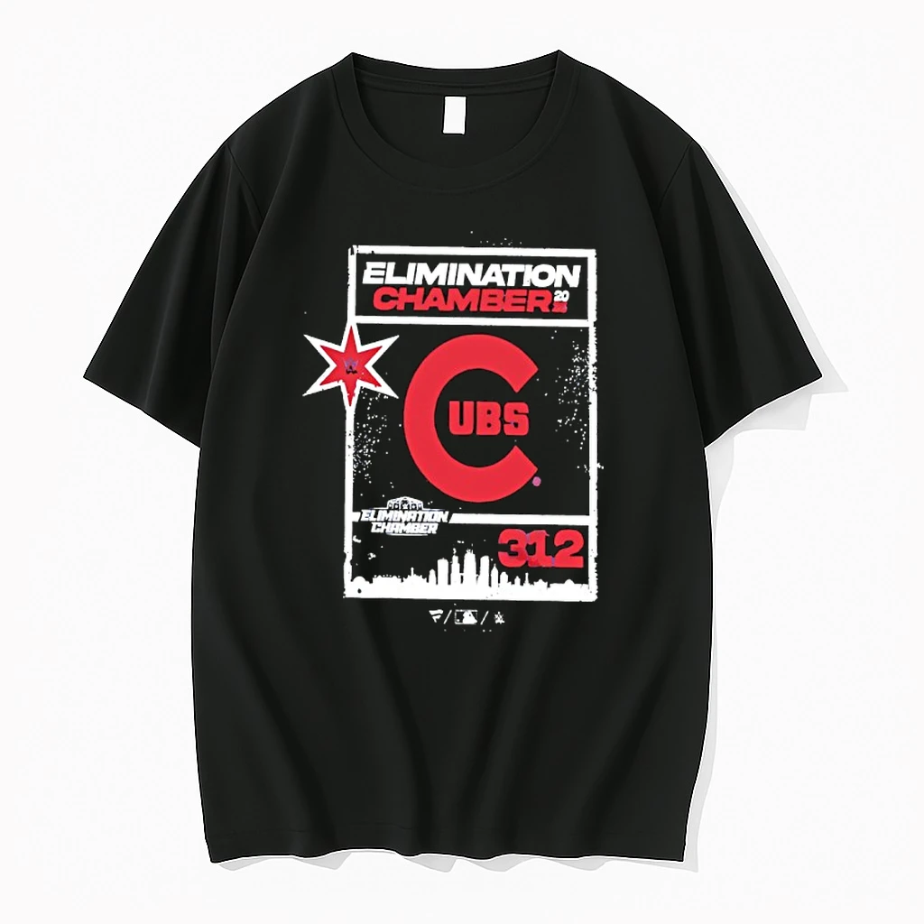Wwe Elimination Chamber 2026 Chicago X Chicago Cubs Shirts