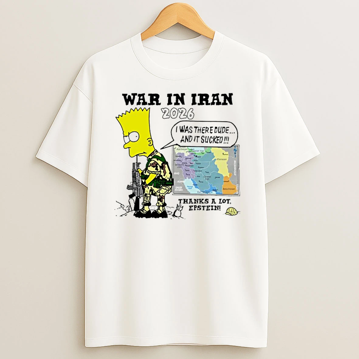 War In Iran Thanks A Lot Epstein Shirts